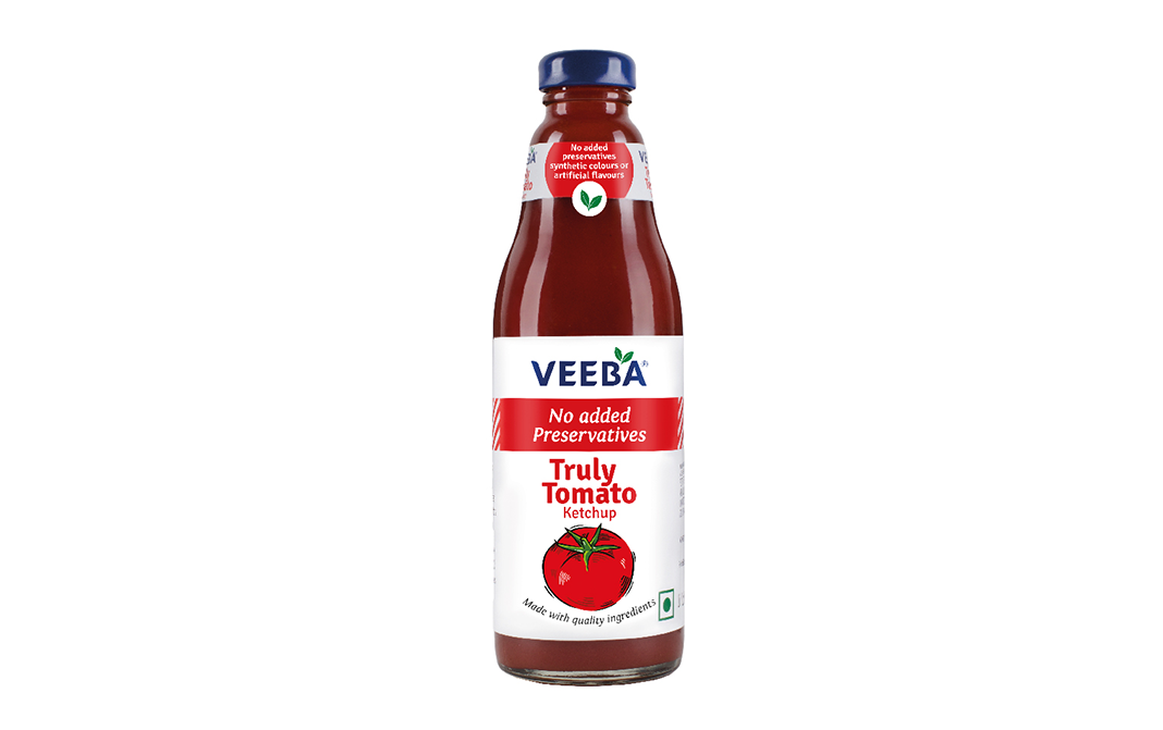 Veeba Truly Tomato Ketchup   Plastic Bottle  500 grams